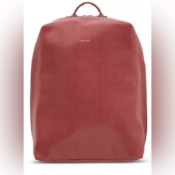 Matt & Nat Handbags - Matt & Nat Bremen Vegan Leather Backpack Heirloom Red – Brand New Sealed